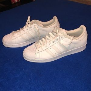 Adidas All White Sneakers